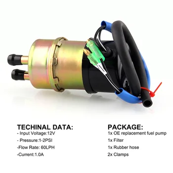 

12V Fuel Pump Personal Car Easily Installation Elements for Kawasaki Mule 3000 3010 3020 2520 2500 2510 1000 49040-1055