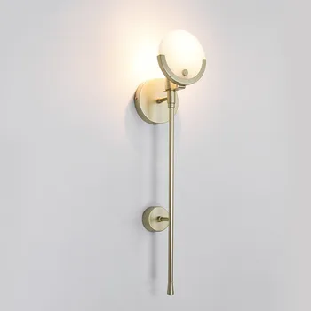

nordice led wall light glass ball bedside aisle corridor wall lights for home luminaria de parede