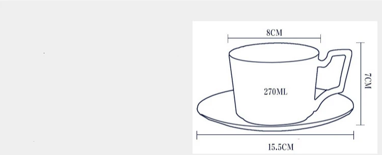 Костяного фарфора кофейная чашка костюм Европейский маленький роскошный высокий Archives Бытовая кофейная чашка блюдо английский стиль