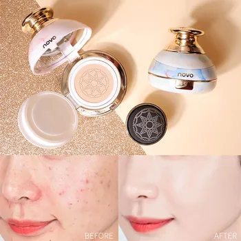 

Foundation Face Cream Air Cushion B.b Cream Waterproof Brightens Concealer Foundation+mushroom Sponge Face Beauty