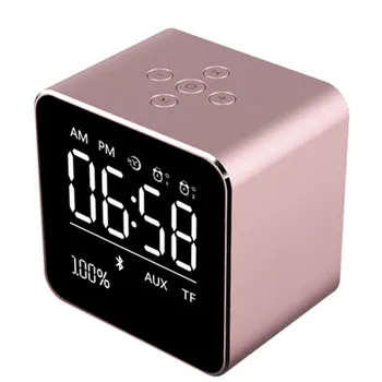 

V9 Alarm Clock Speaker Portable Outdoor Wireless Bluetooth Speaker Audio Bluetooth Subwoofer 1800mAH Large Capacity