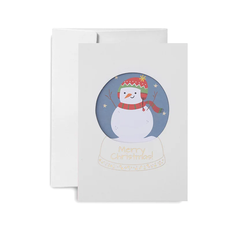 1 компл. Милый снеговик бумажный конверт Счастливого Рождества Санта Клаус besing поздравительные открытки креативные DIY рождественские вечерние пригласительные конверты