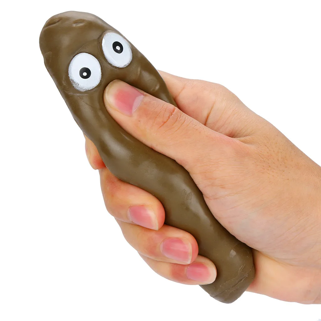 Novelty Squeeze Turd Stretchy Poo Slow Rising Stress Relief Squeeze Hand Toy Prank Poop Toy Squishies Funny Decompression Toys