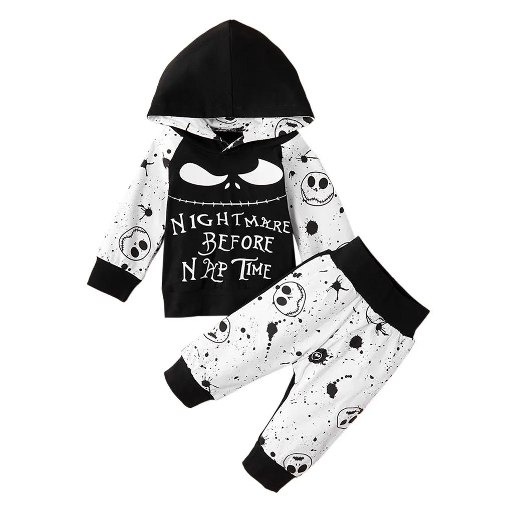 Осенний костюм для маленьких мальчиков на Хэллоуин толстовка с длинным рукавом и