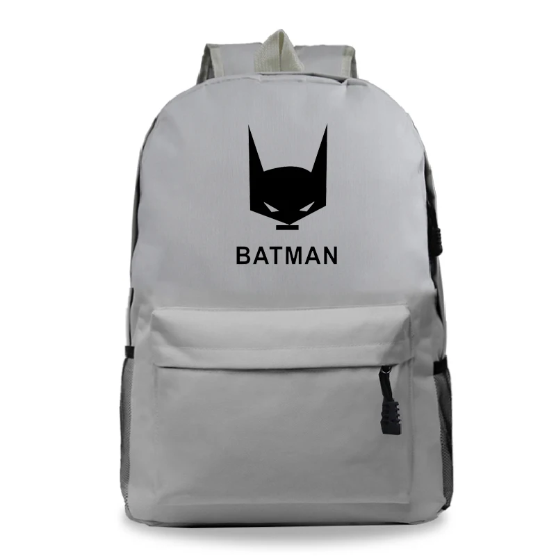 Мстители рюкзаки Бэтмен мальчик девочка школьная сумка для женщин рюкзак подростков холщовые мужские Студенческие Сумки - Цвет: 6