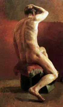 

Exquisite 100% handmade 24x36 oil painting handpainted on canvas"nude"