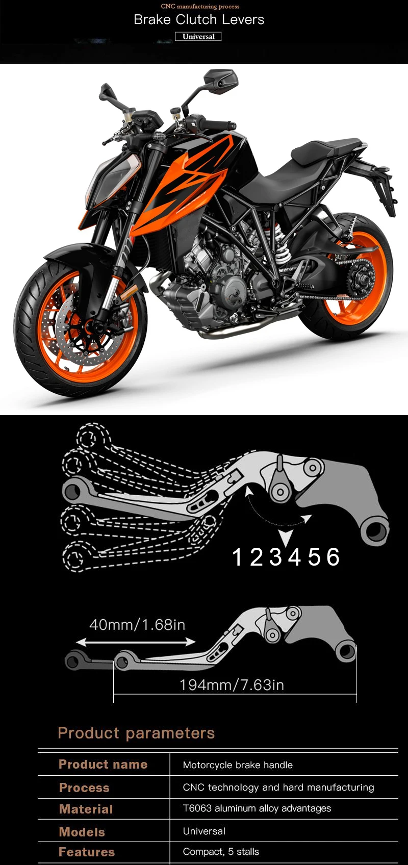 690 EnduRo r 14-16 Мотоцикл с ЧПУ Aluninum Тормозная ручка Регулируемые тормозные рычаги сцепления ручка для KTM 690 EnduRo R