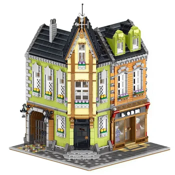 

3474 Pcs Bricks Corner Department Store Set Creator Street View Model Building Blocks Boy Birthday Gifts Kids Toys