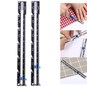 

1pc Sewing Gauge Sewing Seam Ruler Measuring Gauge Patchwork Quilting Tailor Sizer Helper Tools