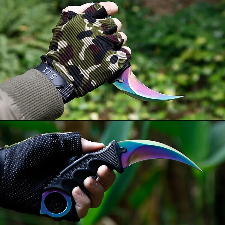 Karambit CS GO нож для косплея CSGO тактические походные охотничьи ножи титановый