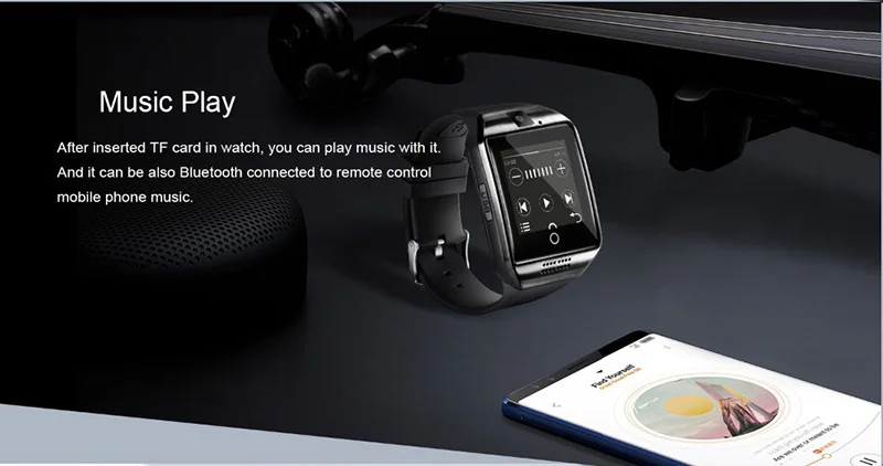 Bluetooth Смарт-часы Q18 поддержка SIM TF карты камера наручные часы телефонный звонок Смарт-часы для телефона Android Поддержка нескольких языков
