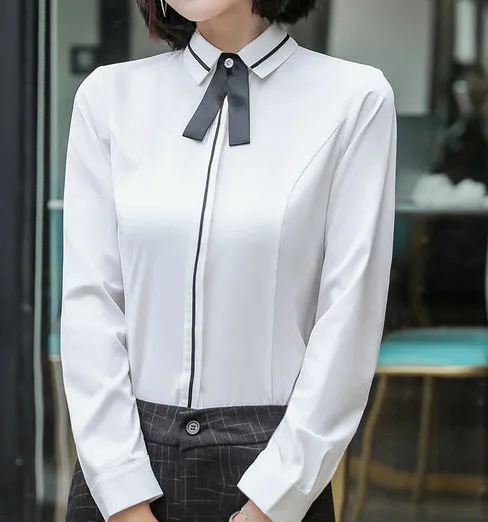 white shirt IZICFLY стиль весна осень красные брючные костюмы женские деловые костюмы формальные офисные костюмы элегантные рабочие брюки костюм большой размер - Цвет: white shirt