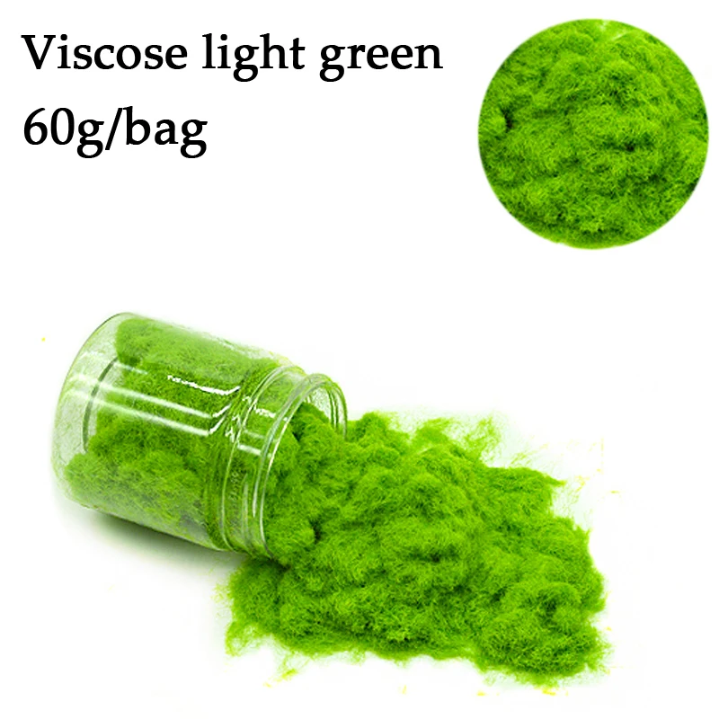 Static Grass Powder Turf Flocking Nylon Toy Model Scene Making 60g six-color / monochrome diorama sand table simulation plant 13