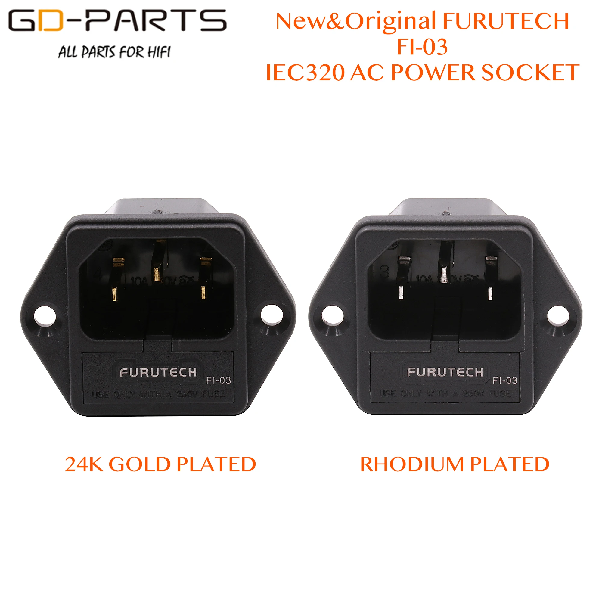 Brand New Original FURUTECH FI 03 AC Power Plug socket IEC320 1 C14