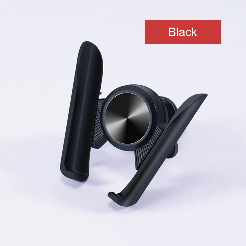 AOSHIKE 360 Rotable Air Vent Magnetic Holder for Mobile Phone in Car GPS Navigation Universal Bracket Stand Magnet Car Phone - Название цвета: Black