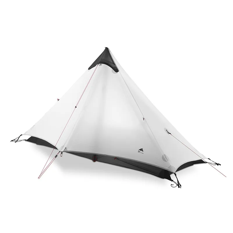 3F UL GEAR 1 человек наружная Ультралегкая палатка для кемпинга 3 сезона 1 для одного человека профессиональная 15D нейлоновая с силиконовым покрытием Бесшумная палатка