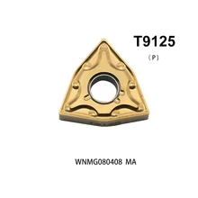 10 шт. wnmg WNMG080408 MA TM T9125 карбидные вставки WNMG 080404 Tungaloy токарный станок с ЧПУ инструменты внешняя Поворотная лопасть инструменты для стали