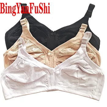 Sexy Lace Bra Big bust 115 110 105 100 95 90 85 80 Cotton Underwear Full Large Cup C D E F Seamless Wireless Minimizer Bras C02 1