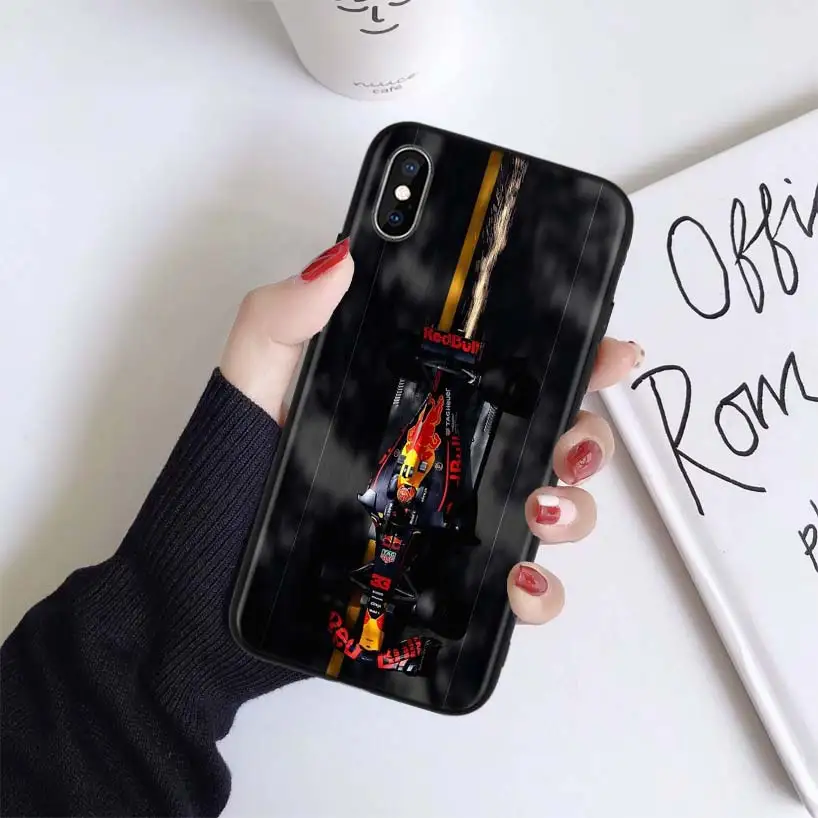 Для Формулы 1 чехол для Apple iphone 11 Pro XR XS Max X 7 8, 6, 6 S, Plus, 5, 5S SE Черный силиконовый чехол для мобильного телефона чехол Coque