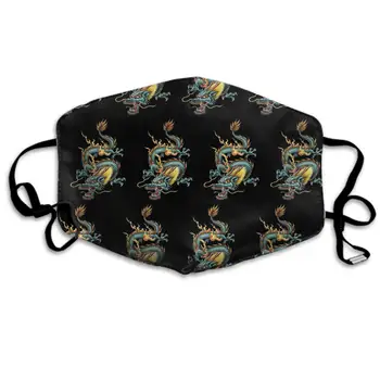

Comfortable Two Layer Dust Mask, Soft Dragons of The Orient Face Mask Cover Mouth for Adults and Teens