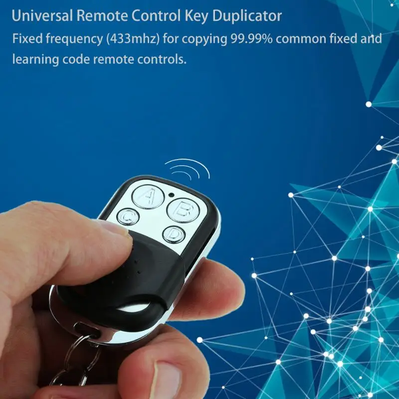 Mini Copy Code 4 Channel Remote Control Cloning Duplicator Key Transmitter 433 MHz Learning Garage Door Gate Opener