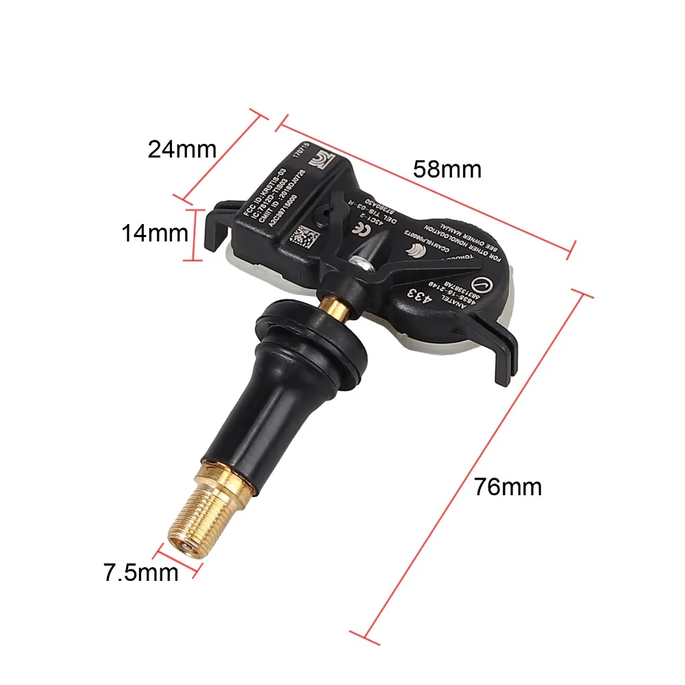 Justech 1 шт. автомобильный TPMS датчик давления в шинах 68313387AB для Jeep Dodge Durango Дротика Chrysler nicfica система контроля давления в шинах