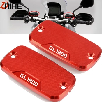 

FOR HONDA GL 1800 2003-2014 Aluninum Motorcycle Front Brake and Clutch Fluid Reservoir Cap Cover GL1800 2013 2012 2011 2010 2009
