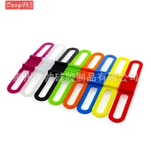 Силиконовый ремешок для велосипедного кабеля, Аксессуары для велосипеда, оборудование для езды на горном велосипеде, многофункциональный фонарик, бандажная ткань