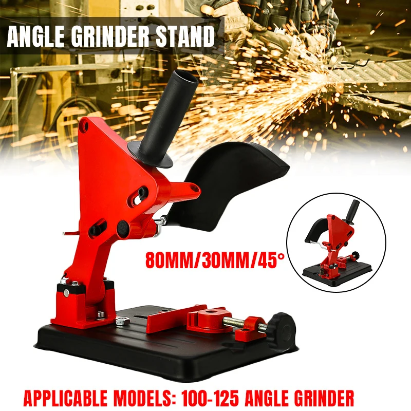  Angle Grinder Stand Bracket Holder Cutter Support For 100-125 Cutter Angle Grinder Cast Iron Base P