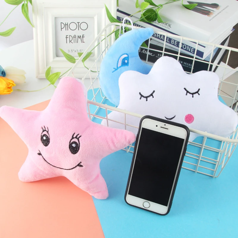 Cosmic Plush Pillows: star, moon, raindrop & clouds – Cozy Up!