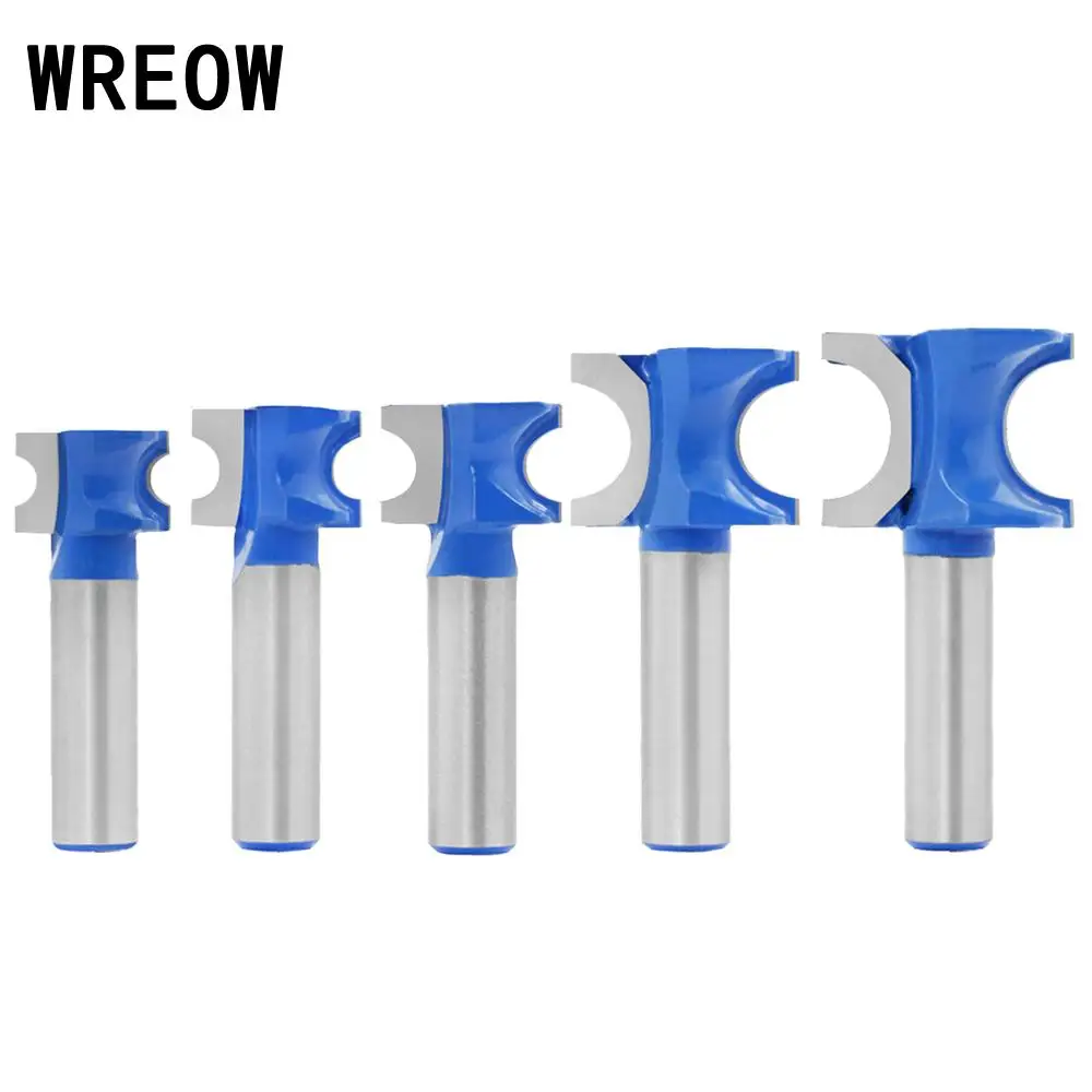 

1/2 inch Shank Half-round Router bit carbide alloy Woodworking Bullnose CNC blue Router Bit Milling Cutter Tool for MDF woods