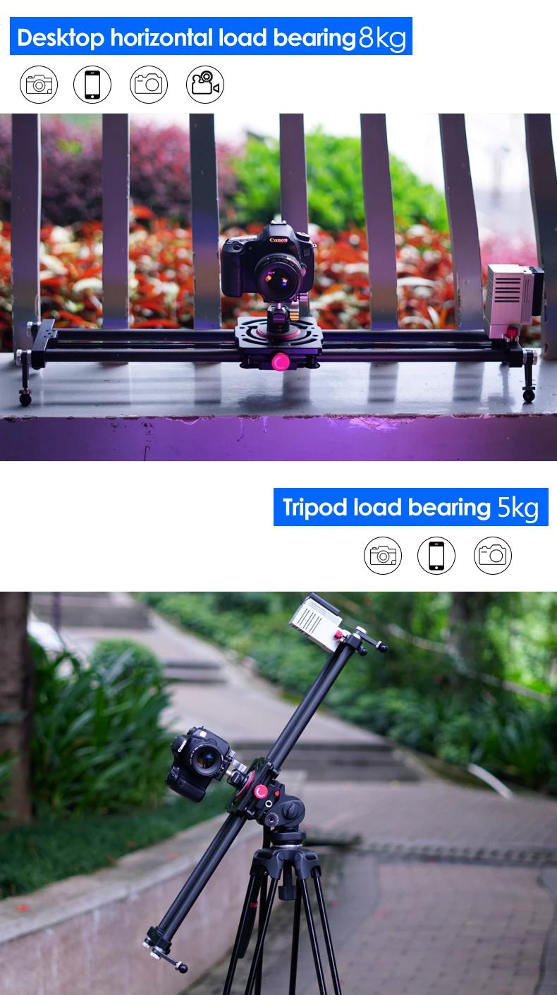 ASHANKS Silent Bluetooth Камера слайд углеродное приложение моторизованный электрический контроль задержка слайдер рельс рельса для Timelapse фотографии