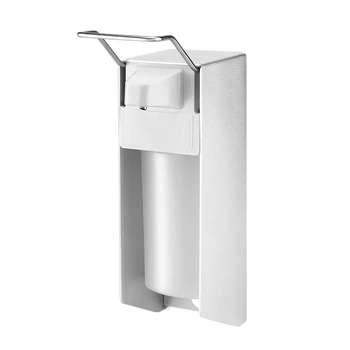 

500Ml Wall-Mounted Elbow Pressure Soap Dispenser, Touch-Free Kitchen Soap Lotion Pump for Kitchen Bathroom