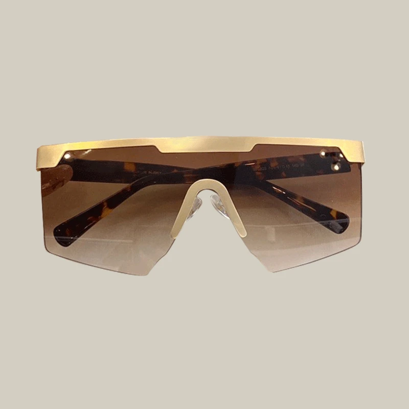 

2020 Metal Flat Top Shades Retro Sexy Sunglasses Women Gradient Brand Big Frame Sunglasses Classic SunGlasses UV400 gafas de sol