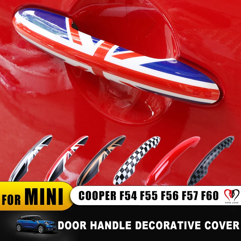 Для Mini cooper F55 F56 F54 F57 F60 Countryman автомобильный Стайлинг внешняя дверная ручка крышка Накладка защитный чехол автомобильные аксессуары JCW