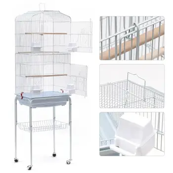 

Parrot Cage Luxury Large Bird Cage Large Metal Peony Wren Breeding Cage Nest Large Bird Cage Bird Nest Pigeon Pet Supplies