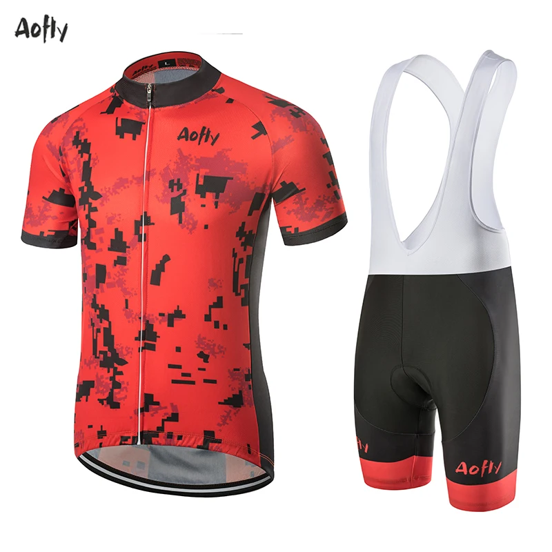 

Men Summer Cycling Jersey Mtb Riding Clothes Camisa Ciclismo Bike Suits Uniform Short Sleeve Maillot Ciclismo 9D Ped Breathable