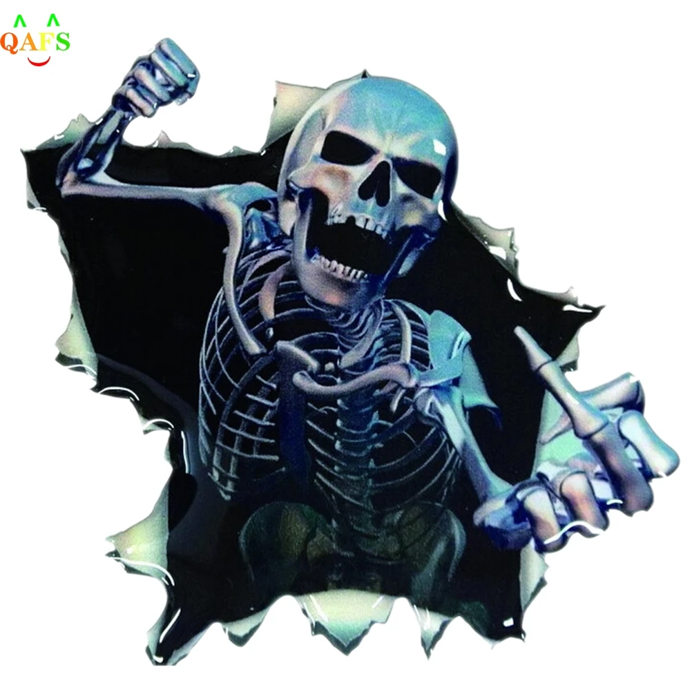 New DIY 3D Waterproof Car Sticker Skull Hoods Trunk Thriller Rear Window Decal Covers Styling | Автомобили и мотоциклы