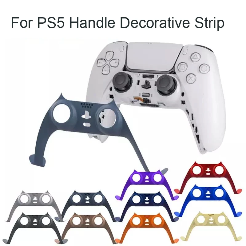 Für PS5 Griff Dekorative Streifen 11 Farben Trim Streifen und 6 in 1 Thumb-Stick Griffe Cap Abdeckung für Playstation 5 spiel Controller
