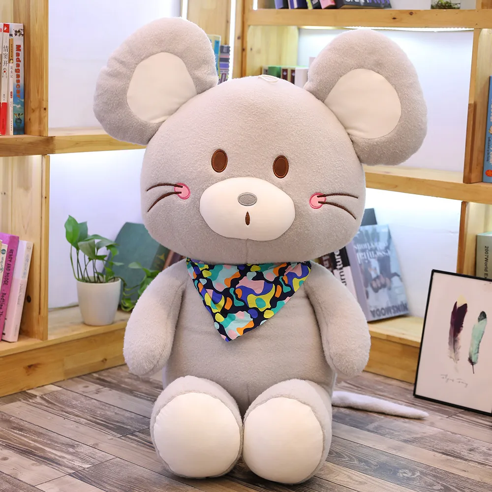 Горячая новинка Huggable Мягкая Плюшевая Кукла мышка Фаршированная крыса плюшевая игрушка животное талисман Peluche кукла Мышка для детей Kawaii Рождественский подарок