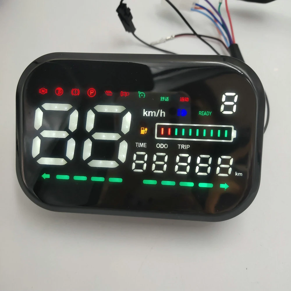 48v60v72v Lcd Display Speedometer+battery Power/level Indicator