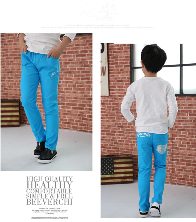 Kids Clothes High Quality Boys Casual Pants Kids Full Length Pants Letter Printed Children Trousers Spring Autumn Boys Pants