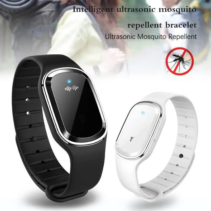 Nuevo pulsera repelente de mosquitos Natural impermeable plagas de insectos repelente de insectos pulsera contra insectos ultrasónico de los niños al aire libre