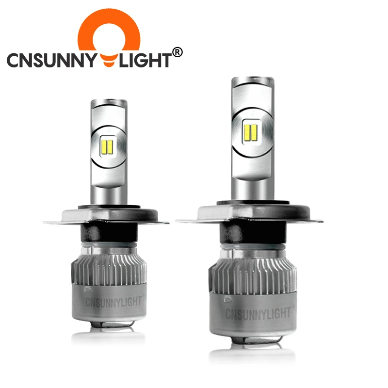 New-Logo-CNSUNNYLIGHT-R2-2pcs-LORRY-CNSUNNYLIGHT R2 H7 LED lamp H11H8 H4 9005HB3 9006HB4 Turbo Car Headlight Bulbs 12000LM Auto Headlamp 6000K Light Accessories