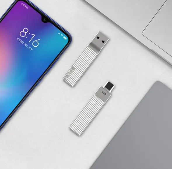 USB накопитель Youpin JESIS Type C два интерфейса флэш M1 вращение на 360 градусов