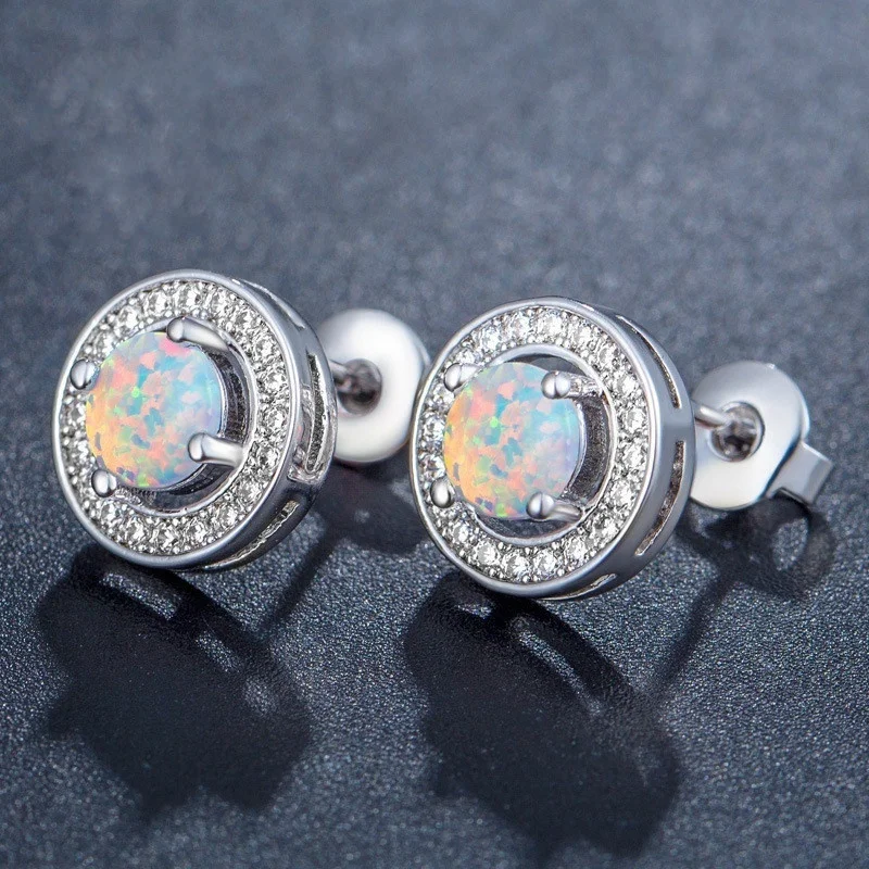Women Earrings 1 Pair Elegant Crystal Rhinestones Stud For Fashion Accessories Jewelry Gift | Украшения и аксессуары