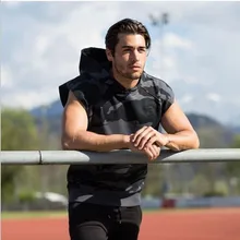 Wish Muscle fitness Камуфляжный жилет с капюшоном для фитнеса Камуфляжный жилет для бега спортивный Камуфляжный костюм