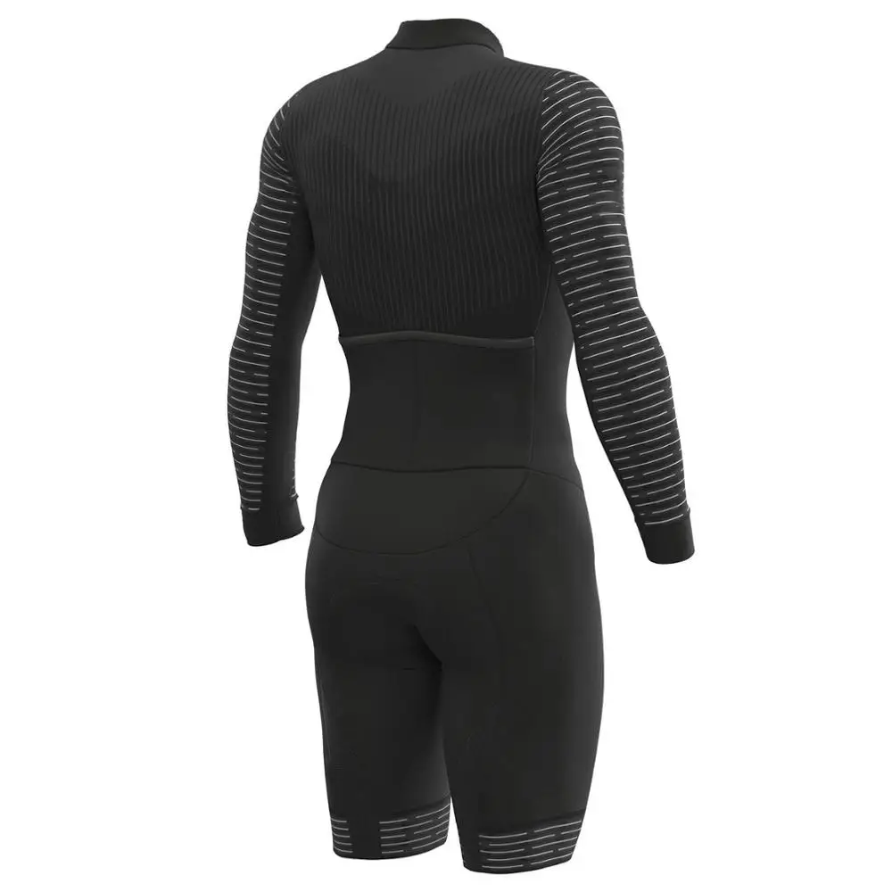Pro Team триатлон костюм мужской черный с длинным рукавом Велоспорт Джерси Skinsuit комбинезон Майо Велоспорт Ropa ciclismo