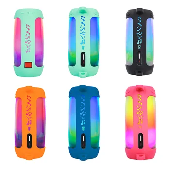 

Gosear Portable Silicone Protective Case Cover Sleeve Skin with Strap Carabiner for JBL Pulse4 Wireless Bluetooth Speaker