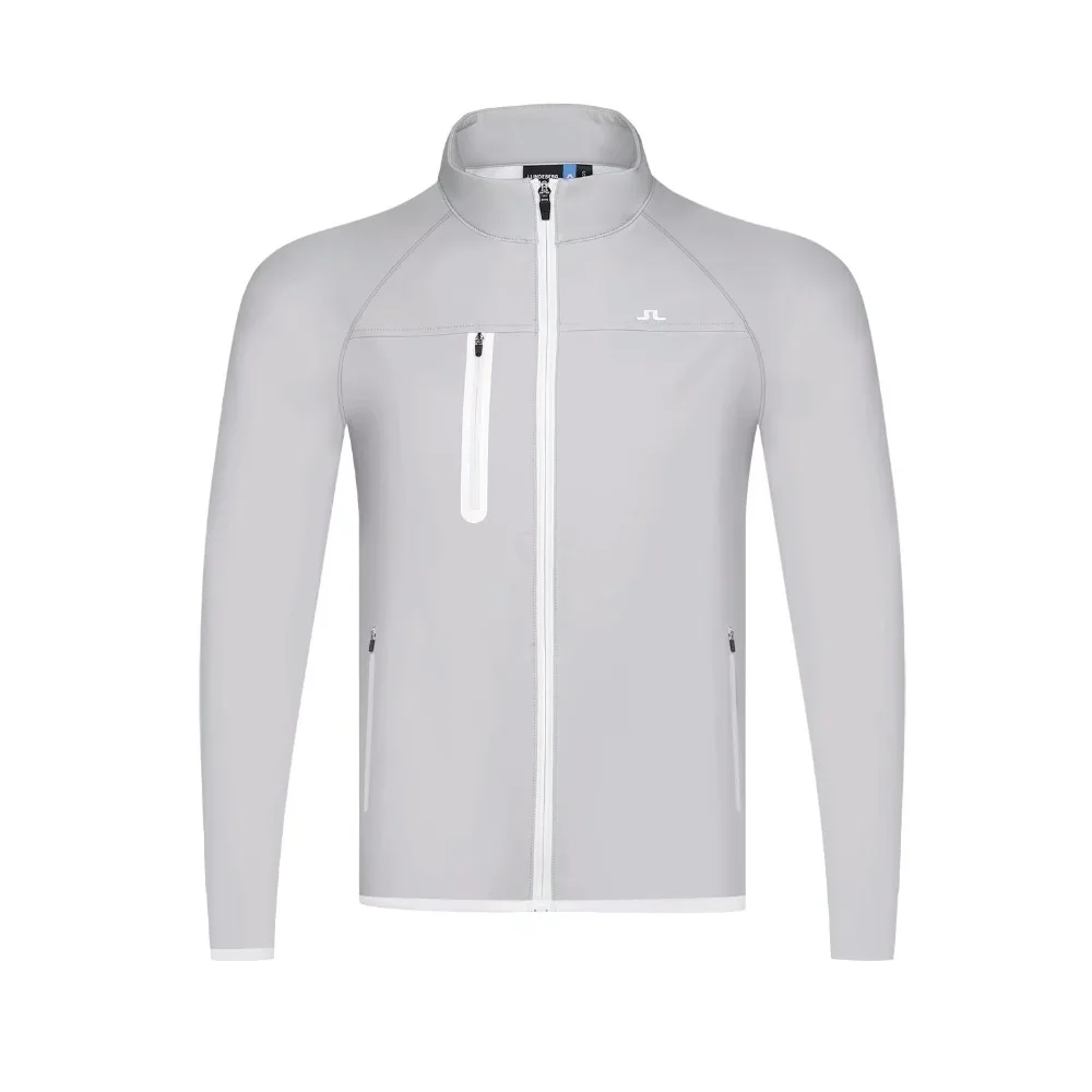 Новинка JL, мужская куртка для гольфа, одежда для спорта на открытом воздухе, пальто на молнии, верхняя одежда для гольфа, белый/серый/черный цвет, S-XXL размер